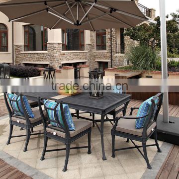 2017 New Style Aluminum Outdoor Dinning Furniture Patio Table Chairs Sets