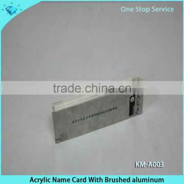 High grade clear solid acrylic name card block