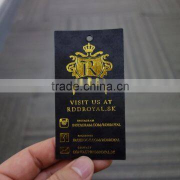 China custom high quality garment paper hang tags