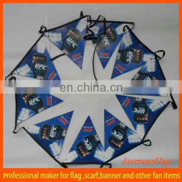 20x21CM pennant PVC double sides print advertising bunting