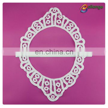 Guangzhou Bailange neck design white color cotton round neck dress pattern