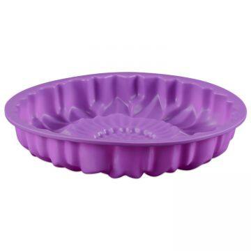 Free Sample Food Grade Heat resistant Nontoxic Silicone Mousse Cake Friandises Pudding Baking Mold Tool Fruit Pie Plate