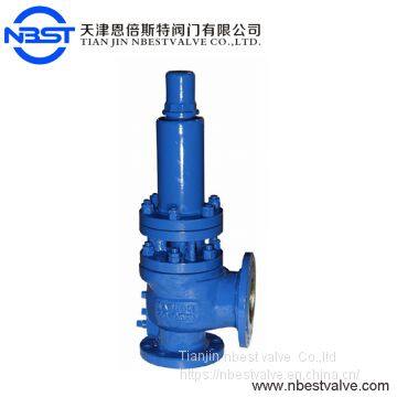 high temperature safety valve with a radiator for medium gas,liquid