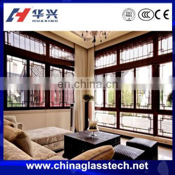 CE&ISO9001 Tempered Glass Decorative House Windows For Sale