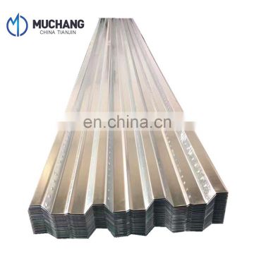 Thick galvanized corrugated metal sheet floor decking for concrete structure