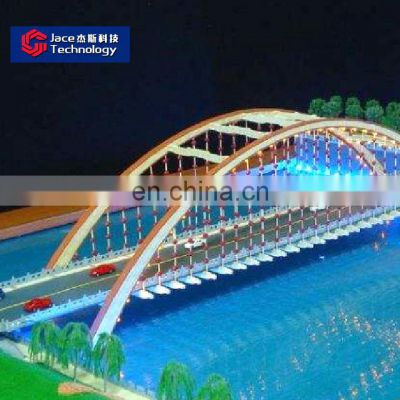 Customized 3d model bridge building model architectural scale model
