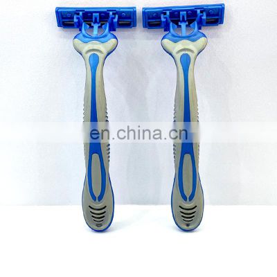 Wholesale fashionable hair removal shaver rubber handle mens hair shaver