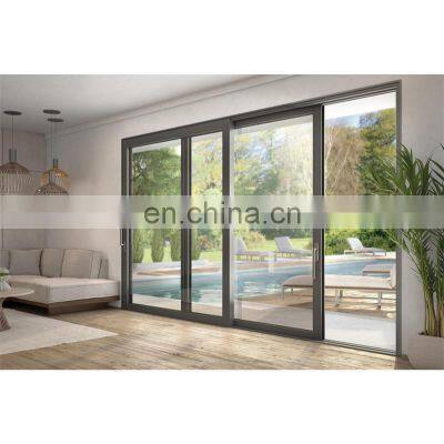 Aluminum Frame Tempered Glass Sliding Patio Door On Sale