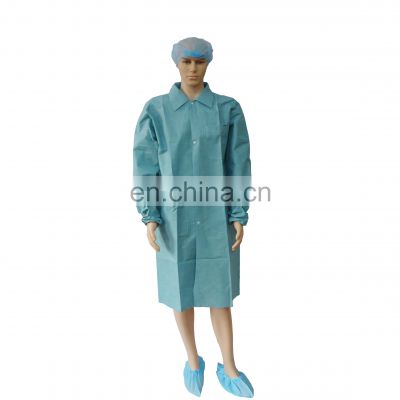 sms non woven breathable Jackets disposable lab coats