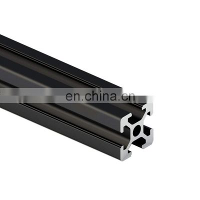 Aluminum T slot Extrusion With Size40*40 60*60 60*120 ,V slot Aluminum Profiles With Anodized Black Surface