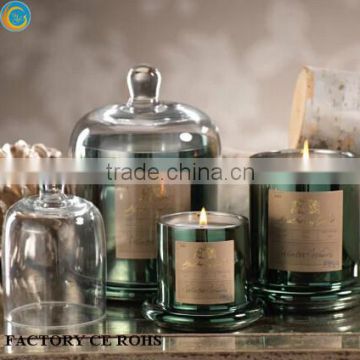 Copper Effect Glass Cloche Candle /hurricane lanterns/ copper candle jars