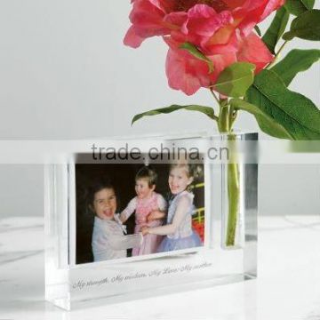 Plastic Magnetic Photo Frame with Vase