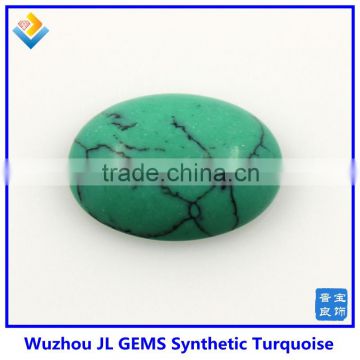 Wholesale Synthetic Oval Cabochon greenTurquoise , turquoise cabochons flat back
