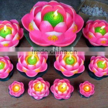Wholesale Lotus Flower Buddhism Candles LT225