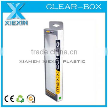clear thin rectangle pvc necktie gift box