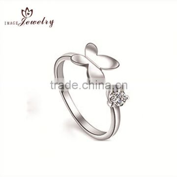 Low price New Trendy Lovely Crystal Butterfly Rings