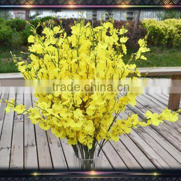 artificial flowers yellow dancing lady orchid