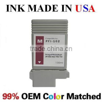 Pfi-102M ink cartridge for iPF500/510/600/605/610/700/710/720 - NanoInkjet