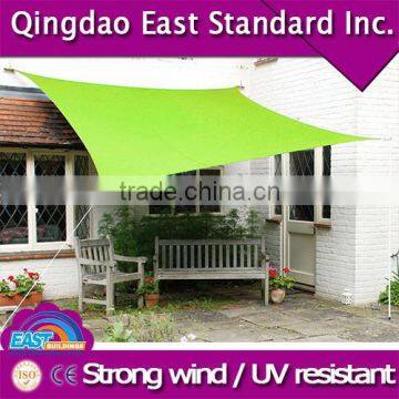 Fashion designed triangle shade sail for backyard with stainless steel hardware