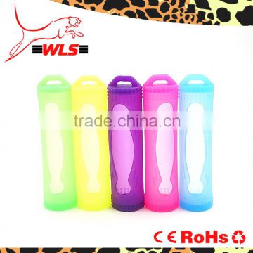 High quality Silicone single 18650 battery protected case for 18650 battery