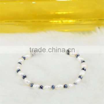 Most popular good quality freshwater button pearls bracelet
