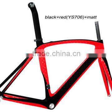 Cool 700C Toray popular design road bike carbon 3k frame in 2 years warranty