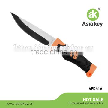 Ultimate Hunting Knife with half black coated blade