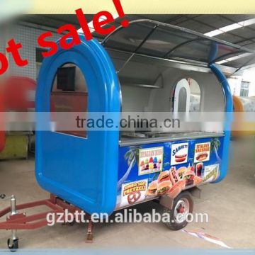 stainless stell street mobile food cart for sale made in China