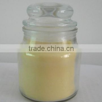 transparent glass bottle with gag candle