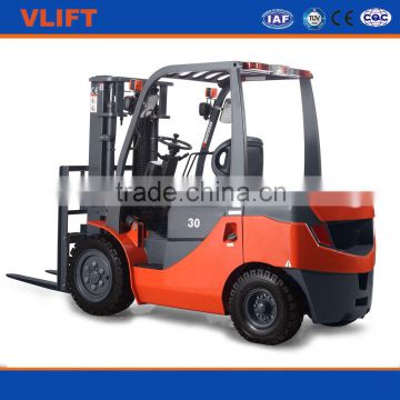 3 ton hydraulic diesel forklift truck lifting height 4m with full free mast