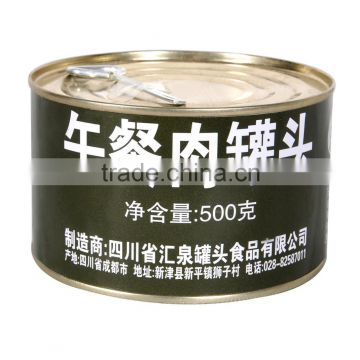 500g Canned Pork Luncheon Meat Military Food