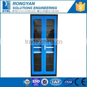 steel locker with adjustable panel