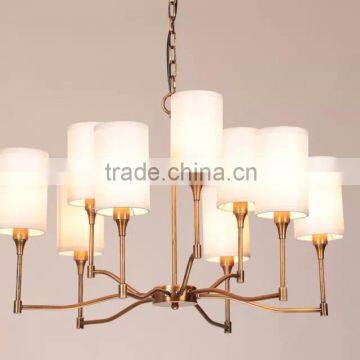 The Beautiful style chandlier with 9 lamps with antique brass