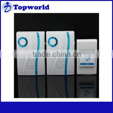 Hot Selling!! 704K3 Household Electronic Music Wireless Doorbell Two Receivers with Remote Control