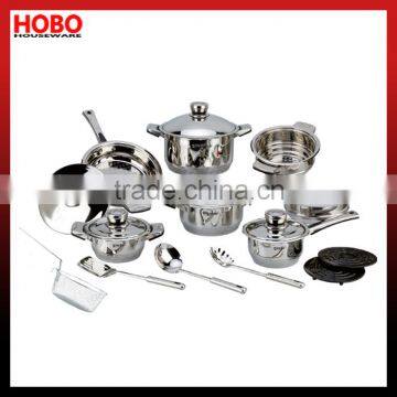 21 pcs Stainless Steel Cookware Set Cookware Pot Cooking Pot