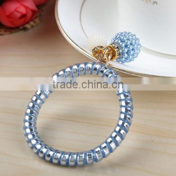 New style fine elastic hair band with ball