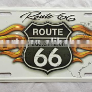 usa 6*12inch 66 route licnese plate