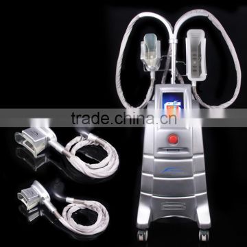 Salon use 4 cryolipolysis handles reduce weight beauty salon equipment,two handles can be working together