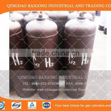 High Quality GB11638 Standard C2H2 Filled 40L Acetylene Cylinder