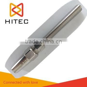 CE and ISO certificate stainless steel AISI316 metric wire rope swages terminal quick attach thread