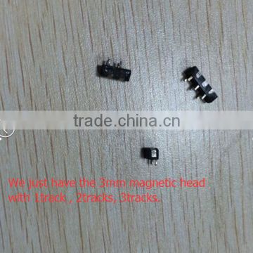 3 Tracks 3mm Magnetic reading head, tiny 3mm magnetic head, tiny mag heads
