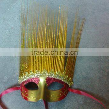 feathered venetian party mask for sale