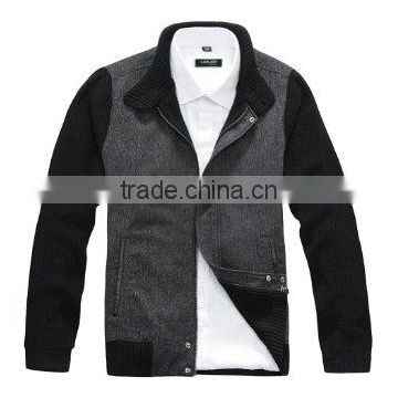Cool high quality zipper stand collar jacket