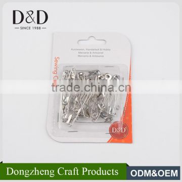 Chinese factory wholesale different size 36 piece fancy silver safety pins