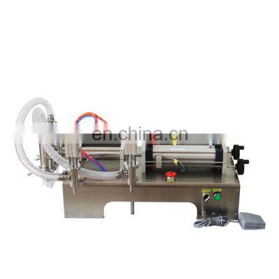 YTK-G2WY Double Head Pneumatic Piston Filler for Beverage Daily Chemical Liquid Filling Machine