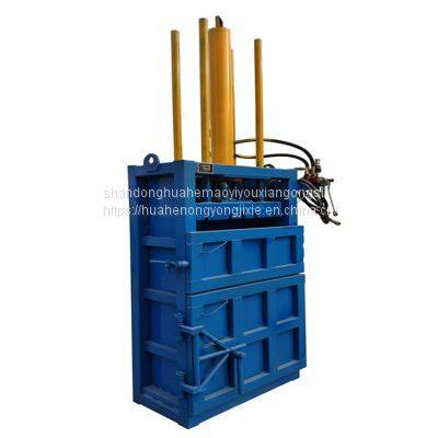 Horizontal hydraulic packer waste carton paperboard waste hydraulic press plastic bottle can beverage bottle packer