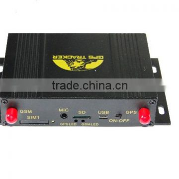 Support Multiple Sensor Central Locking MMS Alarm Vehicle GPS Tracker TK107 With Dual SIM Auto Switching Function