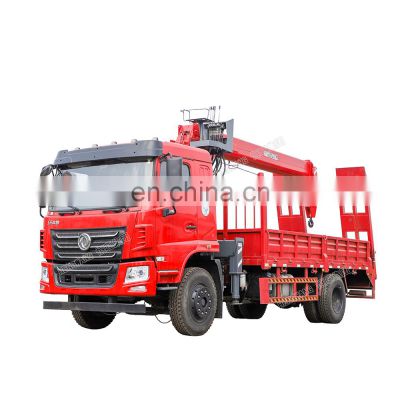 Heavy crane with straight arm lorry truck mounted 8 ton crane