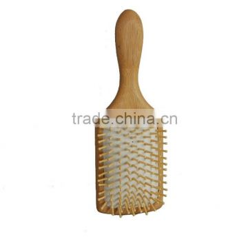 comfatable bamboo wood bristle hair brush