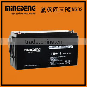 Guangzhou MDeng 12v Voltage and Sealed Sealed Type gel battery 12v 150ah